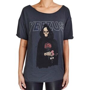 Authentic Yeezus Tour 2013 Pacsun Reaper Short Sleeve Charcoal T-Shirt size XL.